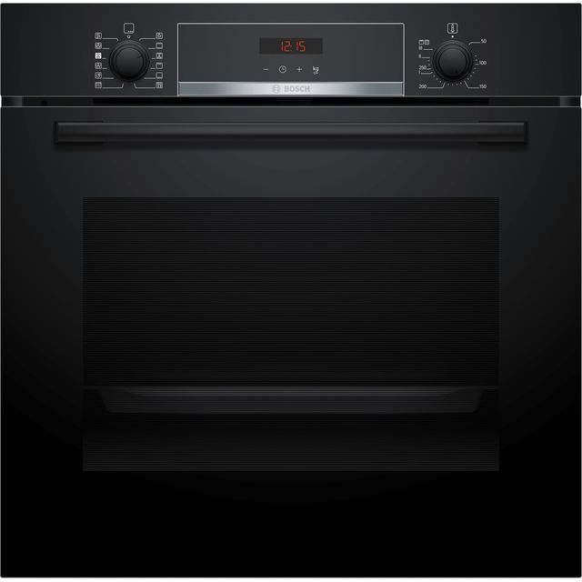 Bosch Series 4 HQA574BB3B Built In Electric Single Oven with Pyrolytic Cleaning – Black – A+ Rated