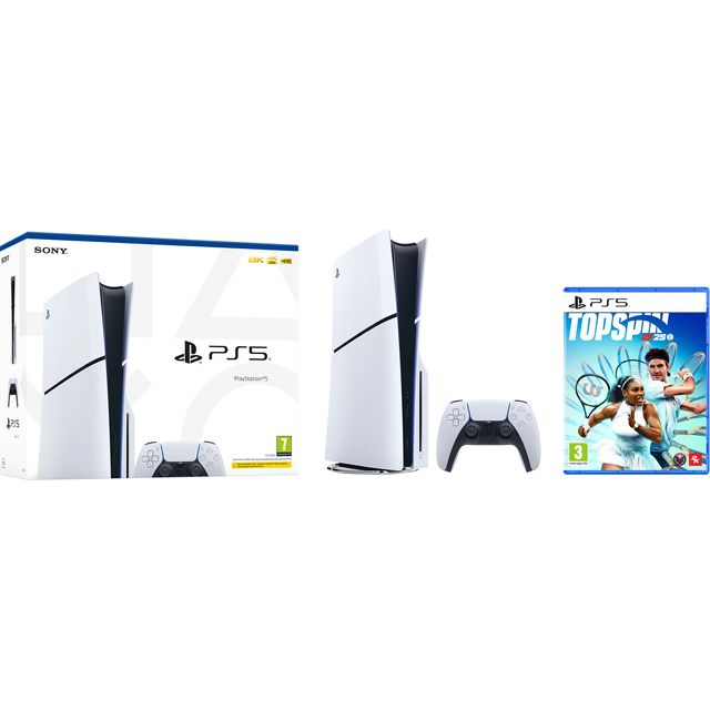 PlayStation 5 825GB with TopSpin 2K25 - White
