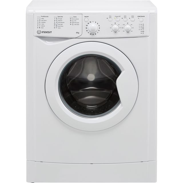 Indesit IWSC61251WUKN 6Kg Washing Machine - White - IWSC61251WUKN_WH - 1