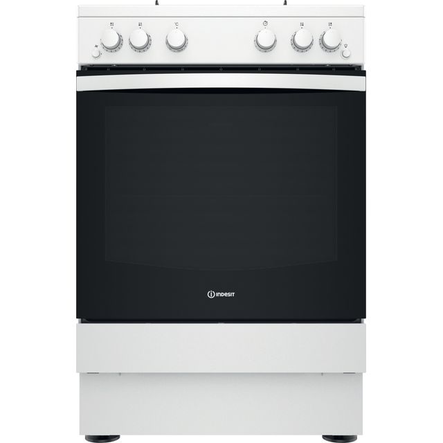 Indesit IS67G1PMW/UK Freestanding Gas Cooker - White - A+ Rated