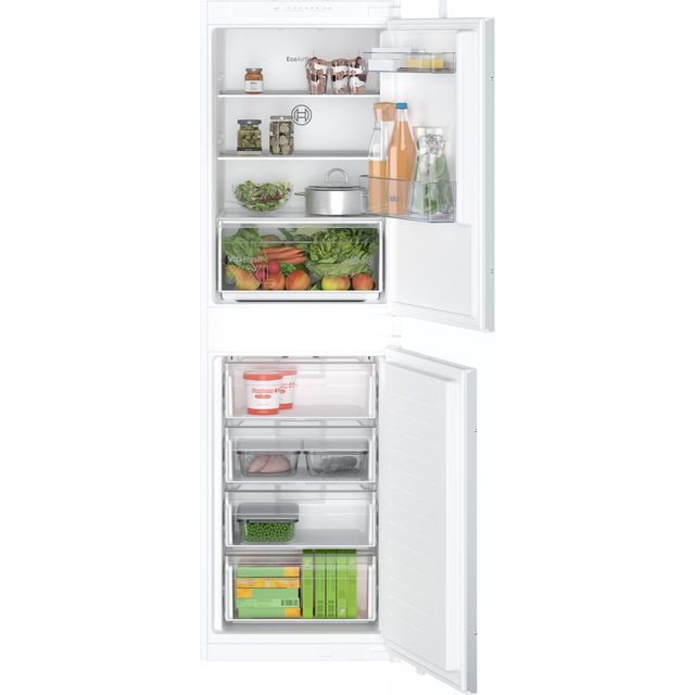 Bosch Series 2 KIN85NSE0G Integrated 50/50 Fridge Freezer with Sliding Door Fixing Kit – White – E Rated