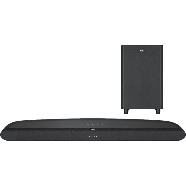 TCL TS6110 Sound Bar for TV with Wireless Subwoofers, Bluetooth Soundbar (240 Watt, Dolby Audio, HDMI ARC, Wall Mountable, Remote Control, Three Sound Modes) , Black