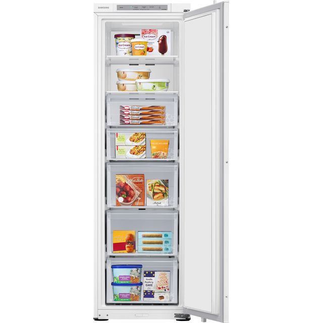 Samsung BRZ22600EWW Integrated Frost Free Upright Freezer with Sliding Door Fixing Kit - E Rated