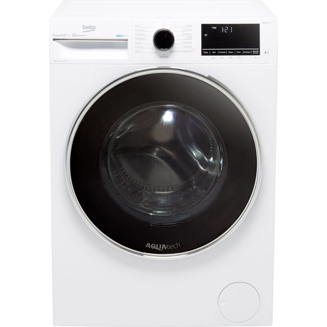 Beko Aquatech® RecycledTub® B5W5841AW 8kg Washing Machine with 1400 rpm – White – A Rated