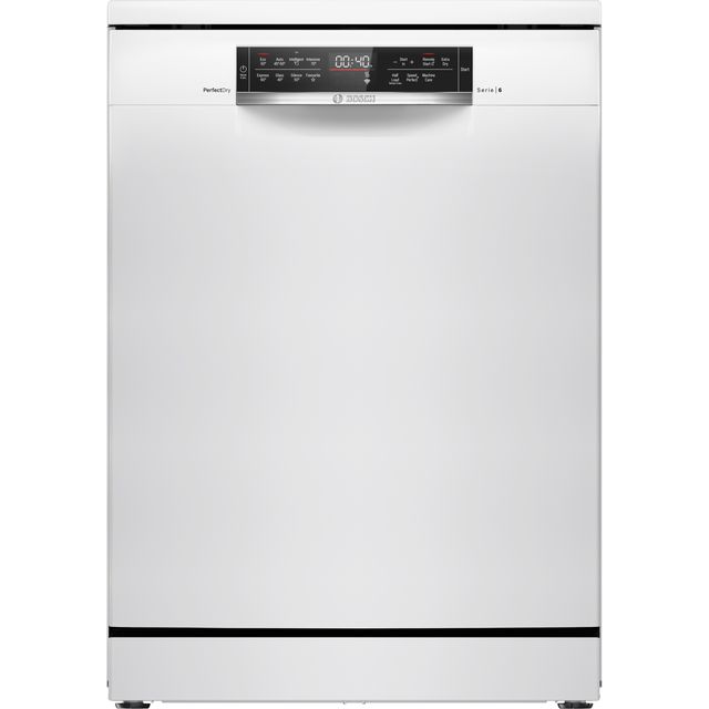 Bosch Series 6 SMS6TCW01G Wifi Connected Standard Dishwasher - White - A Rated