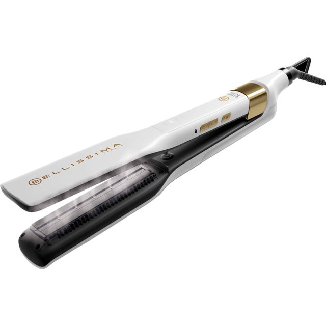 Bellissima Italia Steam Elixir Straightener BEL11865 Hair Straighteners - White / Gold