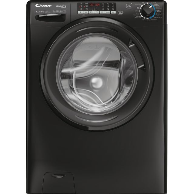 Candy Smart Pro Inverter CSO696TWMBB6-80 9kg Washing Machine with 1600 rpm - Black - A Rated