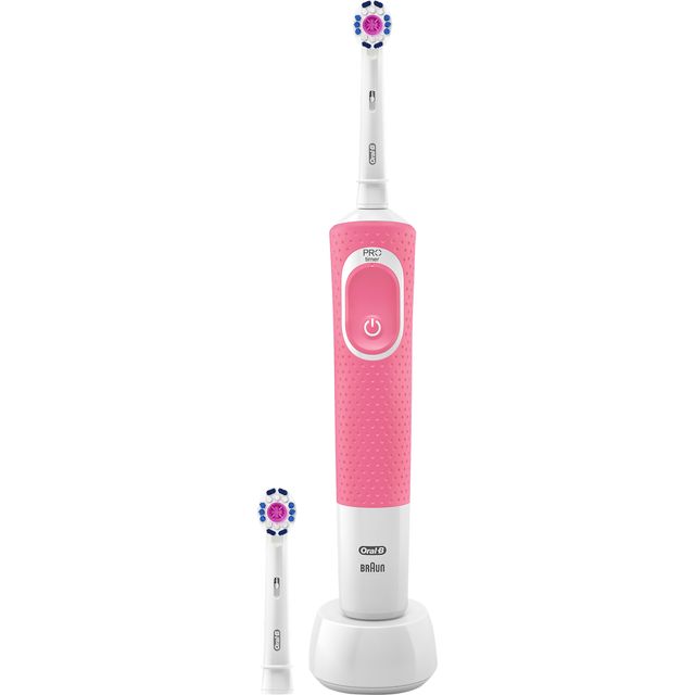 Oral B Vitality Plus 3D White Electric Toothbrush - Pink