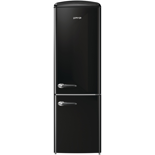 Gorenje Retro Collection ORK193BK 70/30 Fridge Freezer - Black - A+++ Rated - ORK193BK_BK - 1