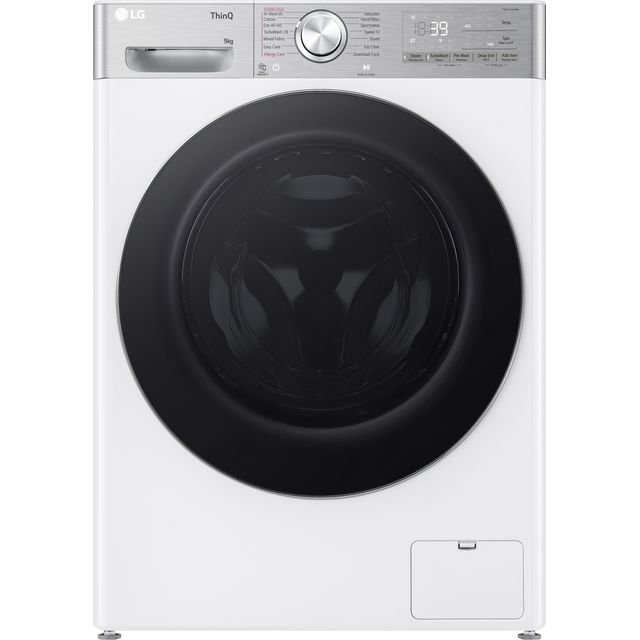 LG TurboWash™360 F4Y909WCTN4 9kg Washing Machine with 1400 rpm – White – A Rated