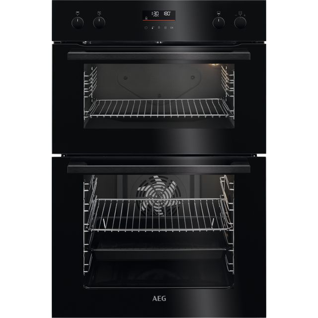 AEG DCE531160B Built In Electric Double Oven - Black - A/A Rated