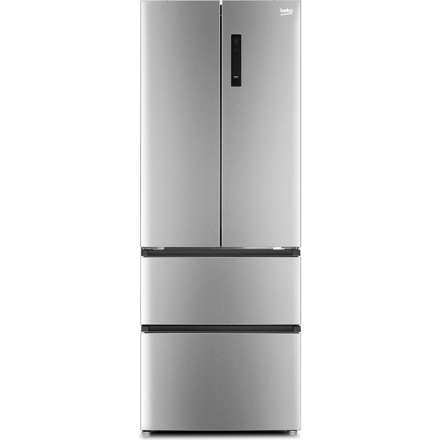 Beko GN14790PX Frost Free American Fridge Freezer - Brushed Steel - E Rated