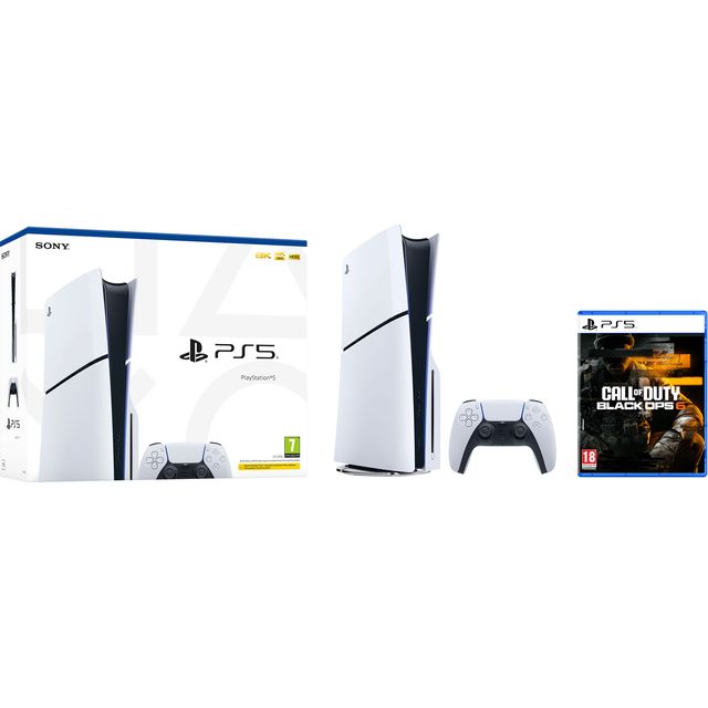 PlayStation 5 (Model Group – Slim) 1 TB with Call of Duty®: Black Ops 6 - White