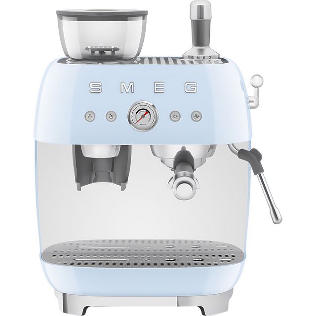 Smeg 50s Style EGF03PBUK Espresso Coffee Machine - Pastel Blue