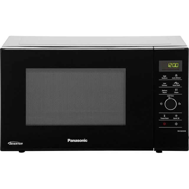 Panasonic NN-SD25HSBPQ Freestanding 28cm Tall Compact Microwave - Black