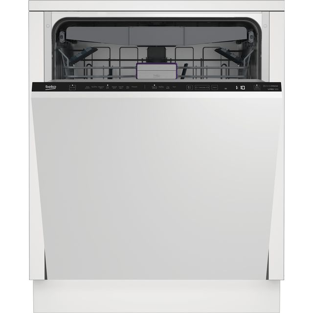 Beko BDIN38640F Fully Integrated Standard Dishwasher - Black Control Panel with Fixed Door Fixing Kit - C Rated