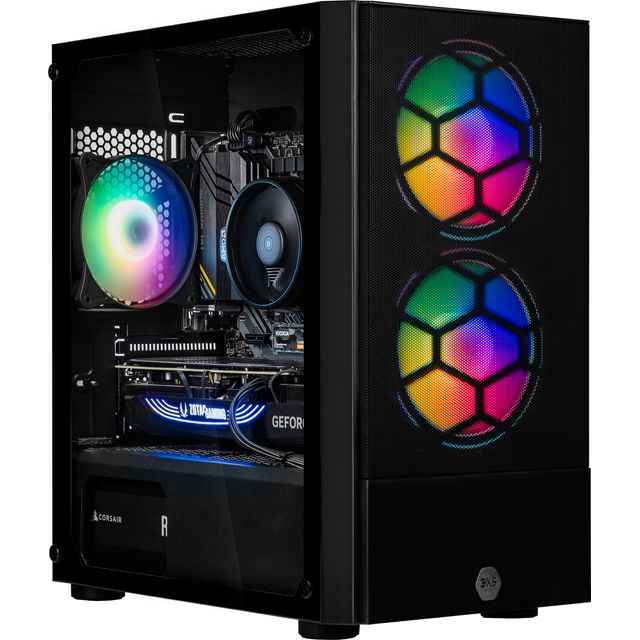 3XS Core 4070 Ti SUPER RGB Gaming Tower - NVIDIA GeForce RTX 4070 Ti Super, AMD Ryzen 7, 1TB SSD - Black