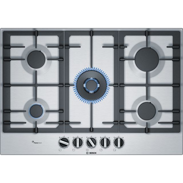 Bosch Series 6 PCQ7A5B90 Built In Gas Hob - Stainless Steel - PCQ7A5B90_SS - 1