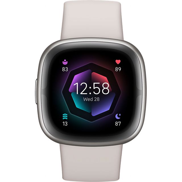 Fitbit Sense 2 Smart Watch - Lunar White/Platinum