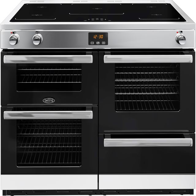 Belling Cookcentre100Ei 100cm Electric Range Cooker with Induction Hob – Stainless Steel – A/A Rated