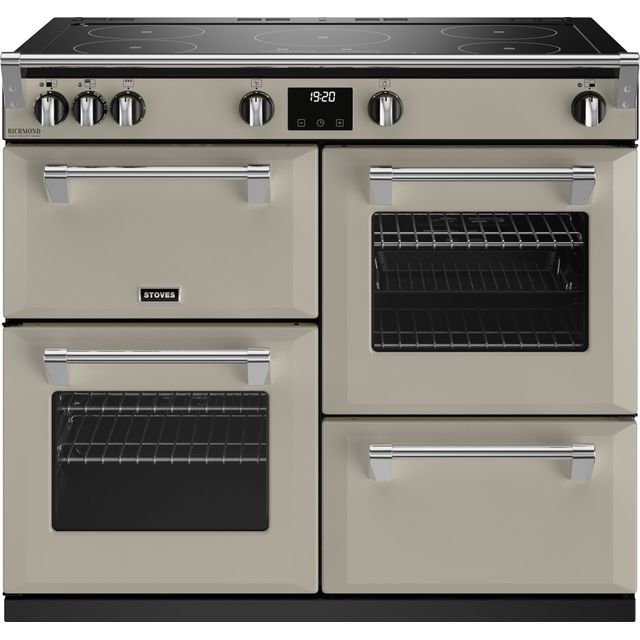 Stoves Richmond Deluxe ST DX RICH D1000Ei TCH PMU Electric Range Cooker with Induction Hob - Porcini Mushroom - A Rated