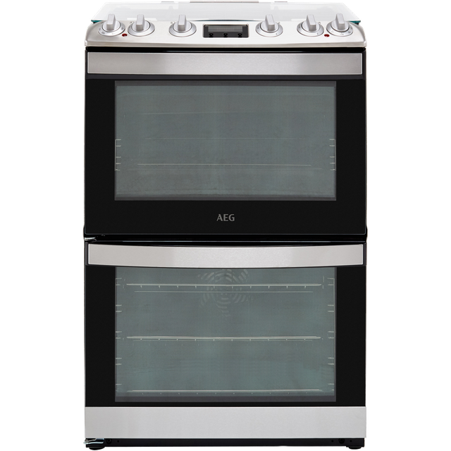 AEG CKB6540ACM 60cm Freestanding Dual Fuel Cooker - Stainless Steel - A/A Rated