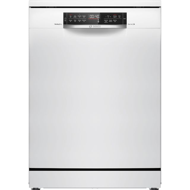 Bosch Series 6 SMS6ZDW48G Wifi Connected Standard Dishwasher - White - C Rated