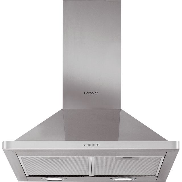 Hotpoint PHPN6.5FLMX 60 cm Chimney Cooker Hood - Stainless Steel