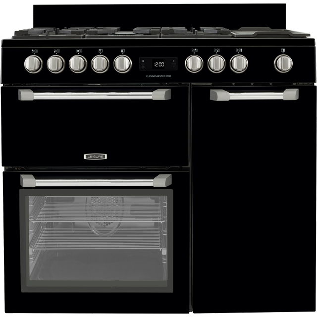 Leisure PR100F530K 100cm Dual Fuel Range Cooker - Black - A/A/A Rated - PR100F530K_BK - 1