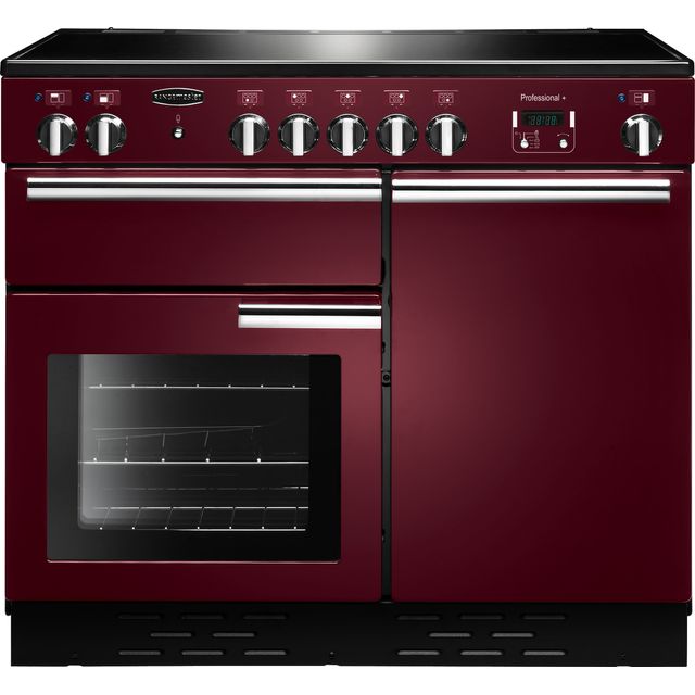 Rangemaster Professional Plus PROP100EICY/C 100cm Electric Range Cooker with Induction Hob - Cranberry - A/A Rated