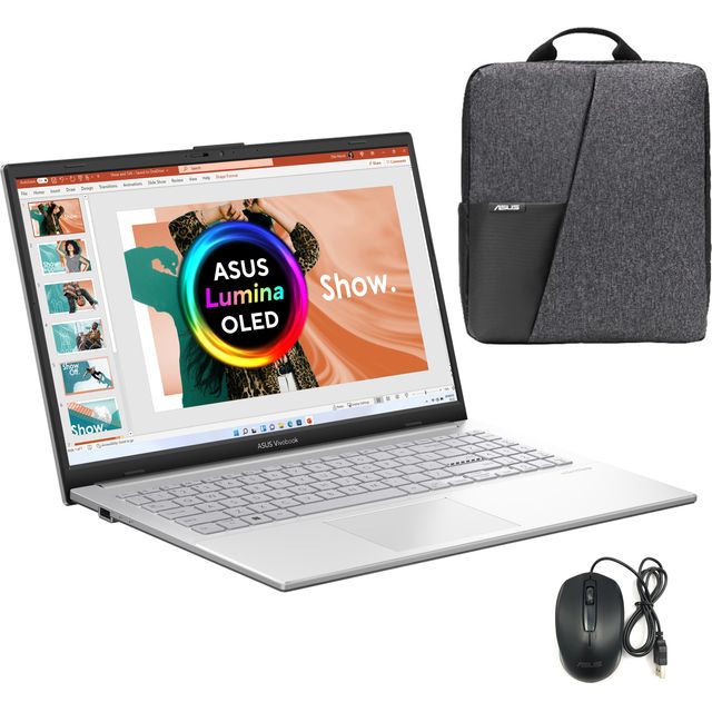 ASUS VivoBook 15 OLED 15.6 Laptop - AMD Ryzen 5, 256 GB SSD, 8 GB RAM - Silver
