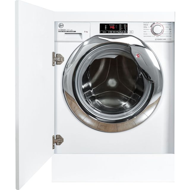Hoover HBWS48D1ACE Integrated 8kg Washing Machine with 1400 rpm - White - C Rated
