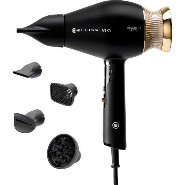 Bellissima Italia Steam Elixir Hair Dryer - Black