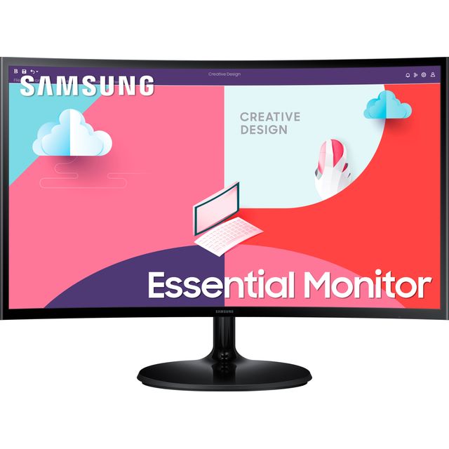 Samsung S36C 24 Full HD 75Hz Curved Monitor with AMD FreeSync - Black