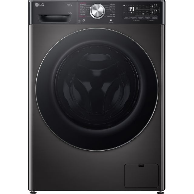 LG EZDispense F4Y913BCTA1 13kg Washing Machine with 1400 rpm - Platinum Black - A Rated