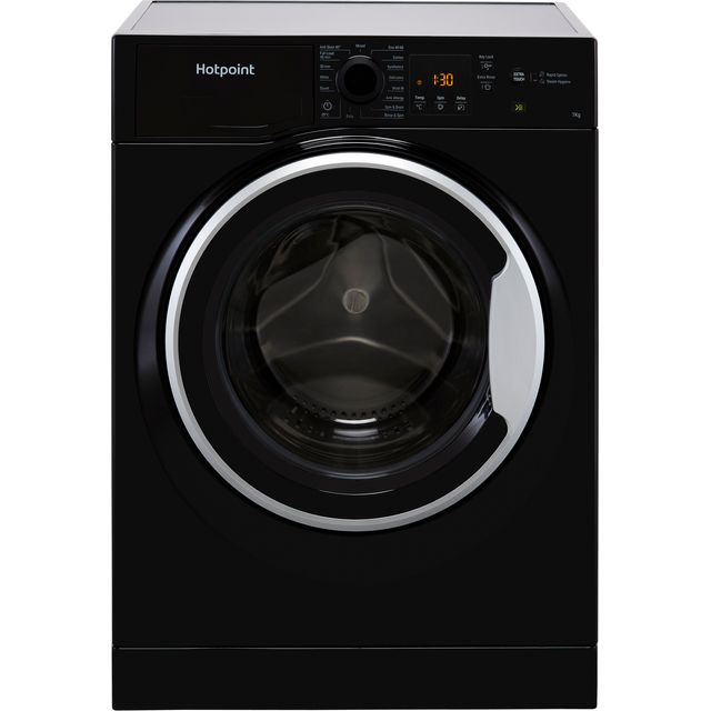 Hotpoint NSWM743UBSUKN 7kg Washing Machine with 1400 rpm - Black - D Rated