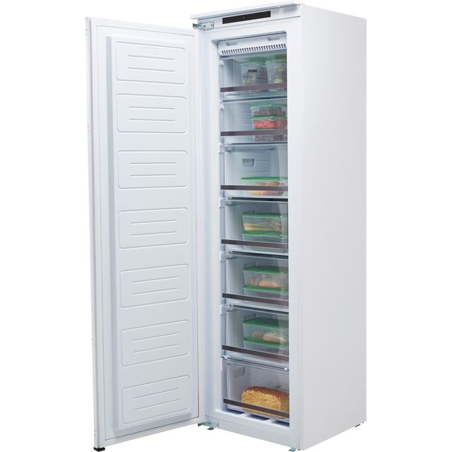 Haier HFE172NFUK Integrated Frost Free Upright Freezer with Sliding Door Fixing Kit – F Rated