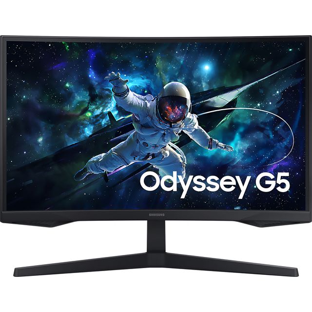 Samsung Odyssey G55C 27 Quad HD 165Hz Gaming Monitor with AMD FreeSync - Black