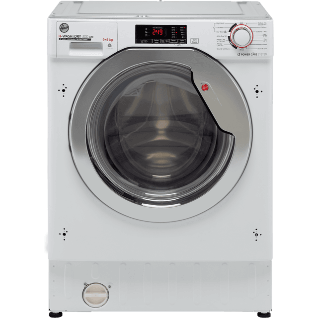 Hoover H-WASH&DRY 300 LITE HBDS495D1ACE Integrated 9Kg / 5Kg Washer Dryer with 1400 rpm - White - E Rated