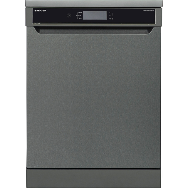 Sharp QW-HT43F393A Standard Dishwasher - Anthracite - A+++ Rated - QW-HT43F393A_SSL - 1