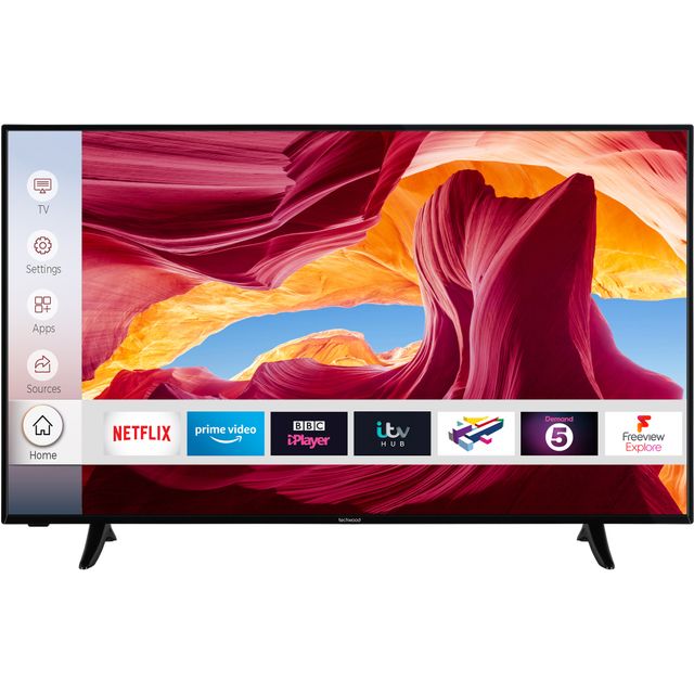 Techwood 50AO9UHD 50" Smart 4K Ultra HD TV With Dolby Vision and Works With Alexa