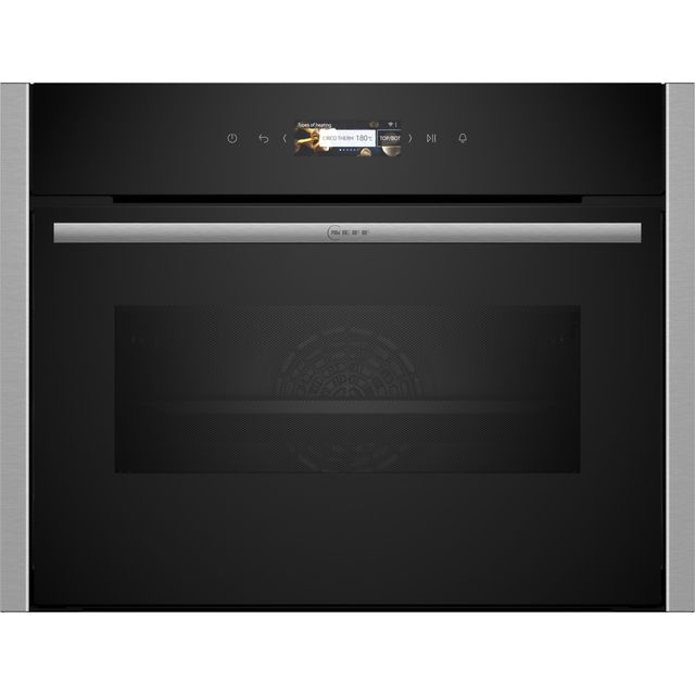 NEFF N70 C24MR21N0B Built In Compact Electric Single Oven - Stainless Steel