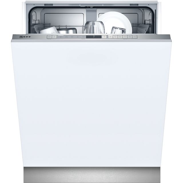 NEFF N30 S153ITX05G Wifi Connected Fully Integrated Standard Dishwasher - Stainless Steel Control Panel with Fixed Door Fixing Kit - E Rated
