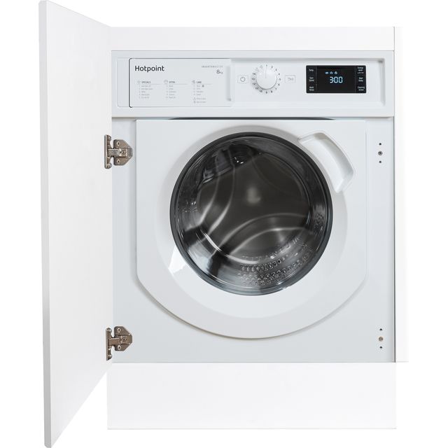 Hotpoint BIWMHG81485UK Integrated 8kg Washing Machine with 1400 rpm – White – B Rated