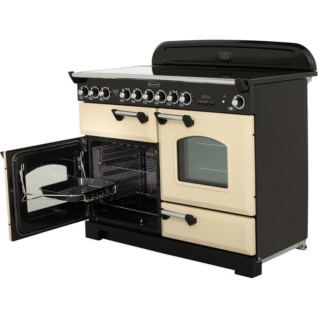 Rangemaster CDL110ECWH/B Classic Deluxe 110cm Electric Range Cooker - White / Brass - CDL110ECWH/B_WH - 3