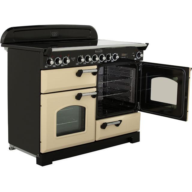 Rangemaster CDL110ECWH/C Classic Deluxe 110cm Electric Range Cooker - White / Chrome - CDL110ECWH/C_WH - 4