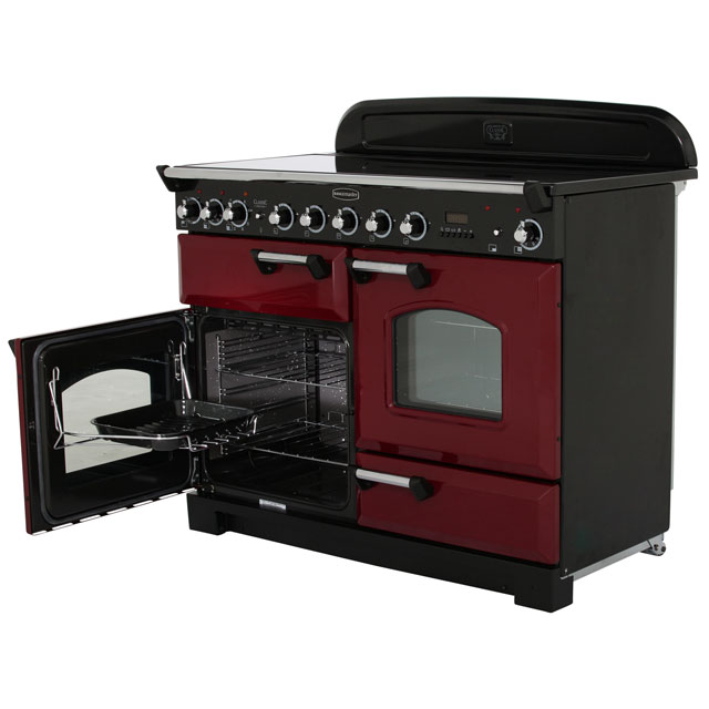 Rangemaster CDL110EICY/B Classic Deluxe 110cm Electric Range Cooker - Cranberry / Brass - CDL110EICY/B_CB - 3