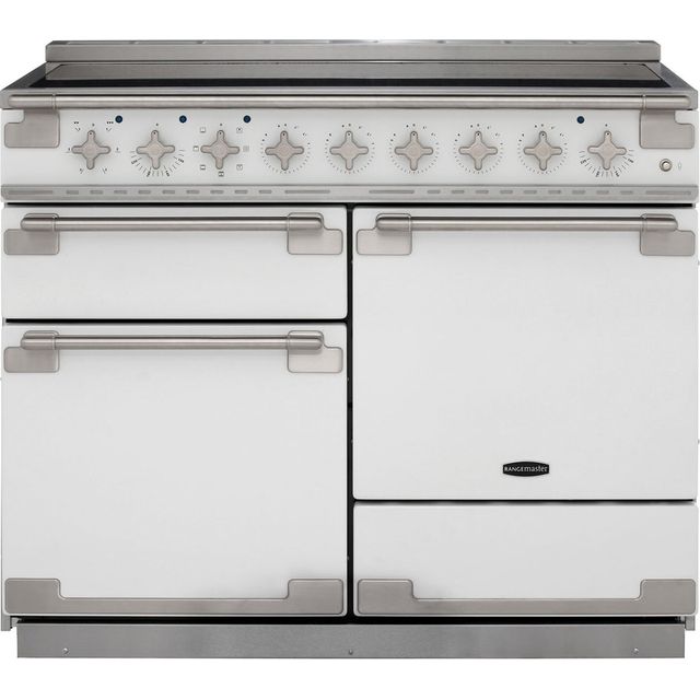 Rangemaster Elise ELS110EIWH 110cm Electric Range Cooker with Induction Hob - White - A/A Rated
