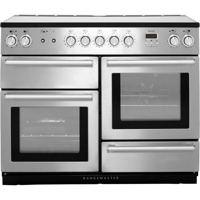 Rangemaster Nexus NEX110EISS/C 110cm Electric Range Cooker with Induction Hob - Stainless Steel / Chrome - A/A Rated