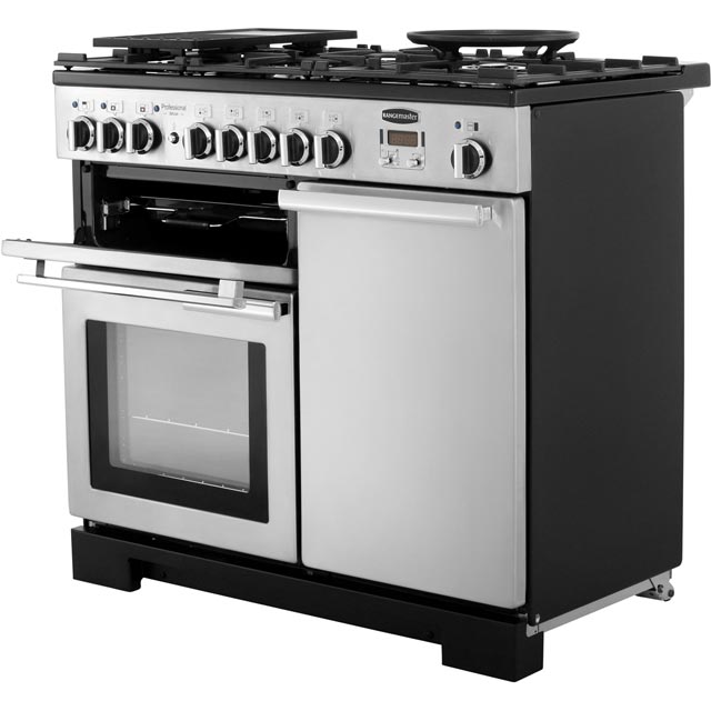 Rangemaster PDL100DFFWH/C Professional Deluxe 100cm Dual Fuel Range Cooker - White - PDL100DFFWH/C_WH - 2